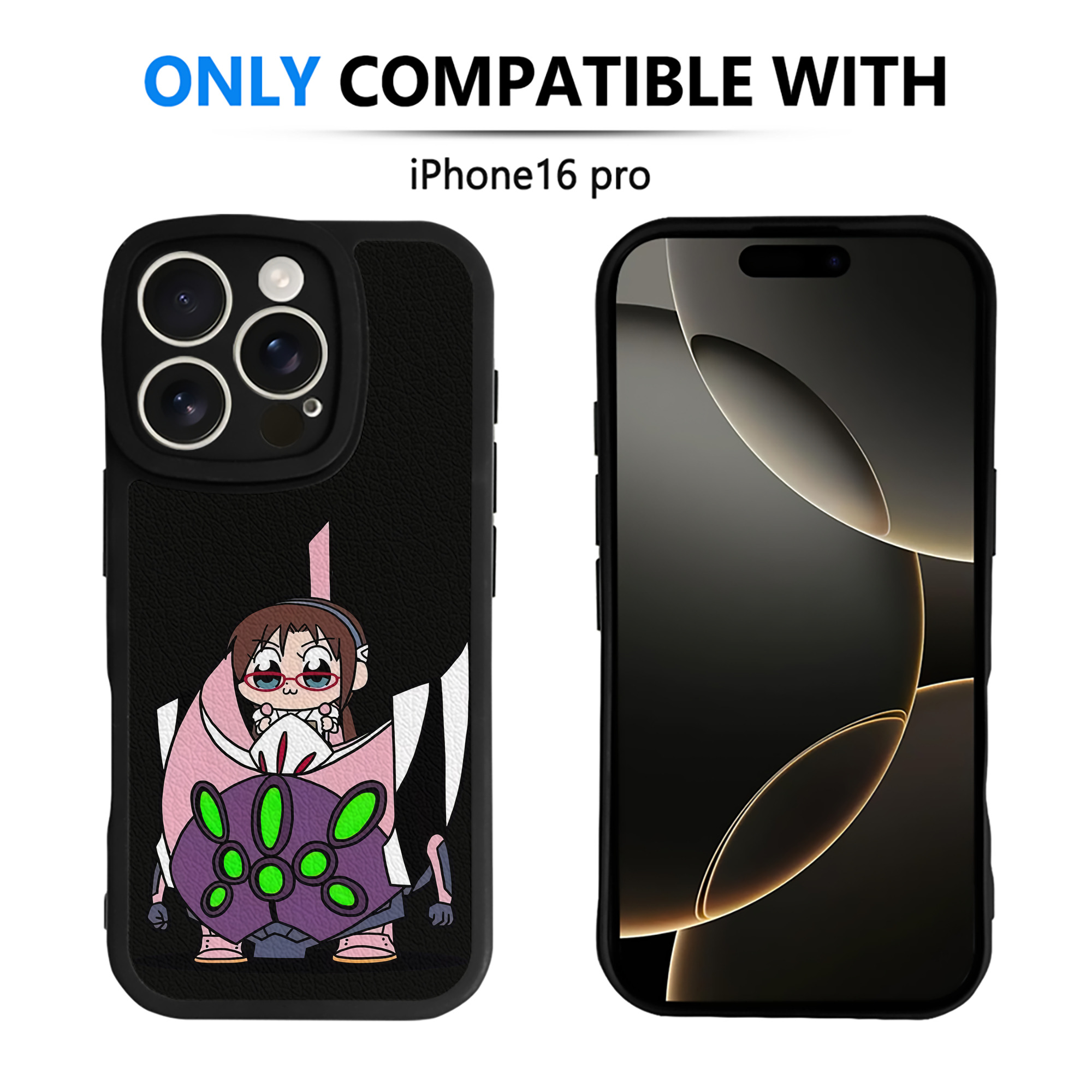 （画像用） EVA 新世紀エヴァンゲリオン 【iPhone 16シリーズ対応】シリコンスマホケース（レザー調） 材質：シリコン